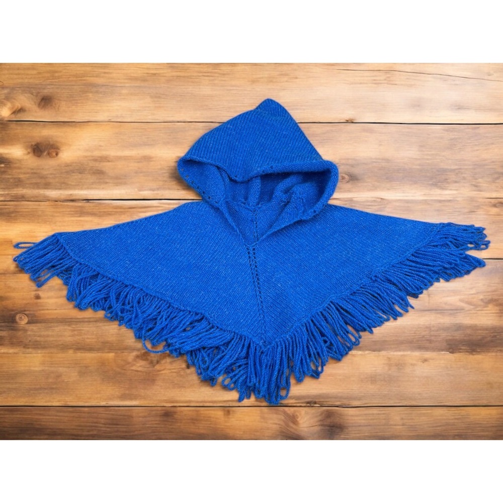 Blue Hooded Poncho For 18" Dolls‎ Unbranded